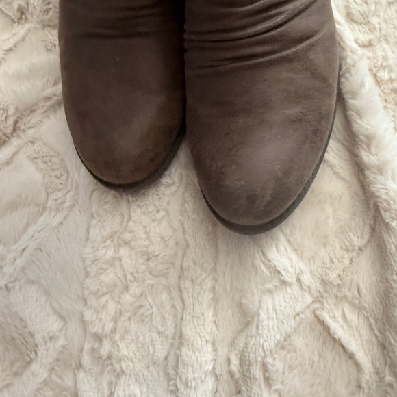 Bare Traps Yuno Brown Ankle Boots Women's 8M Slouch‎ Ruched Zipper Casual Fall - Picture 4 of 9